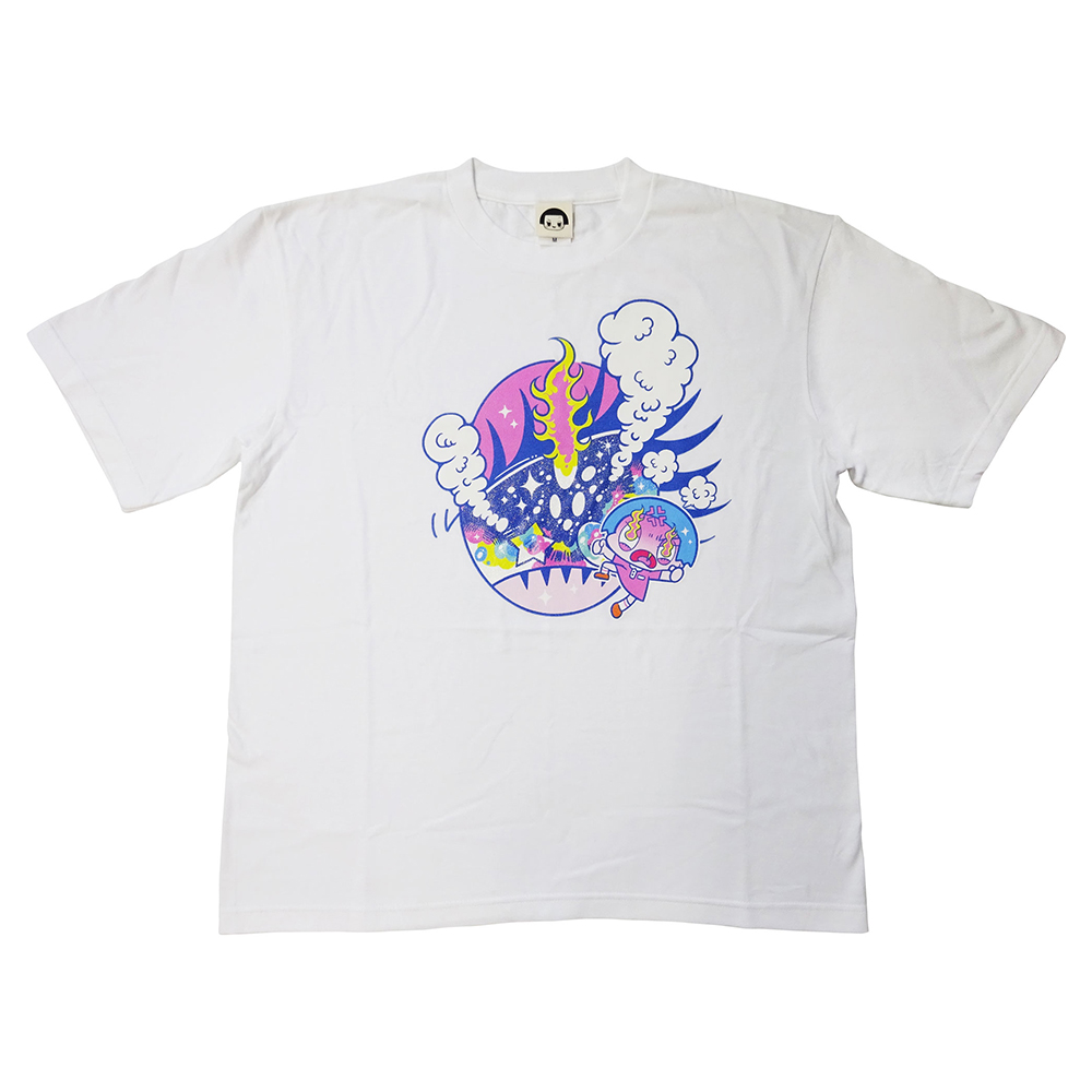 チコちゃん×せきやゆりえ BIGTシャツ WH