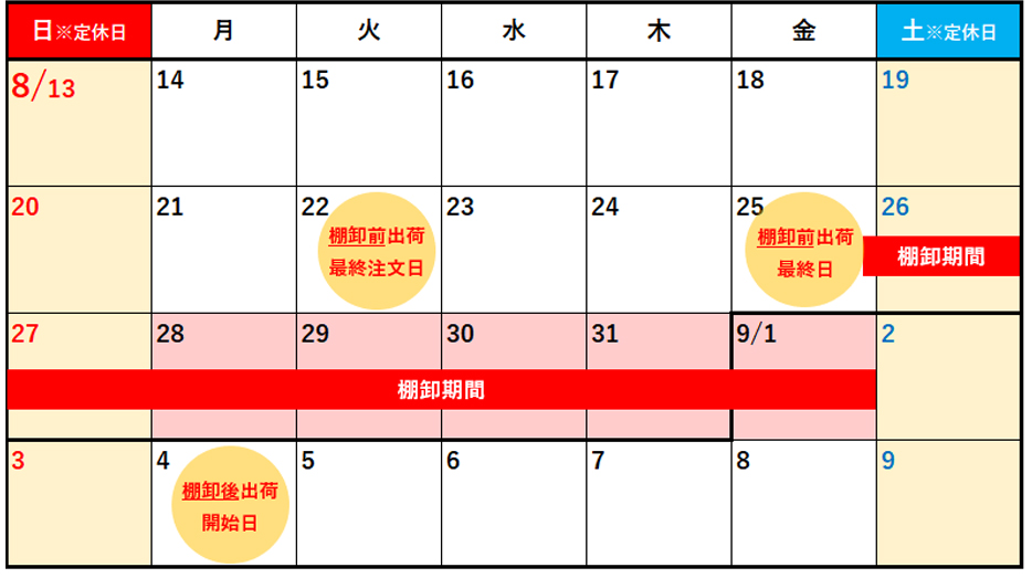 棚卸お知らせ202308